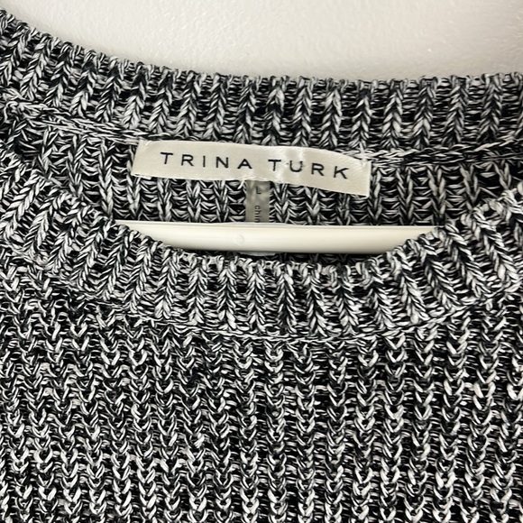 Trina Trunk Haven Pima Cotton Short Sleeved Knit Sweater - Picture 6 of 8